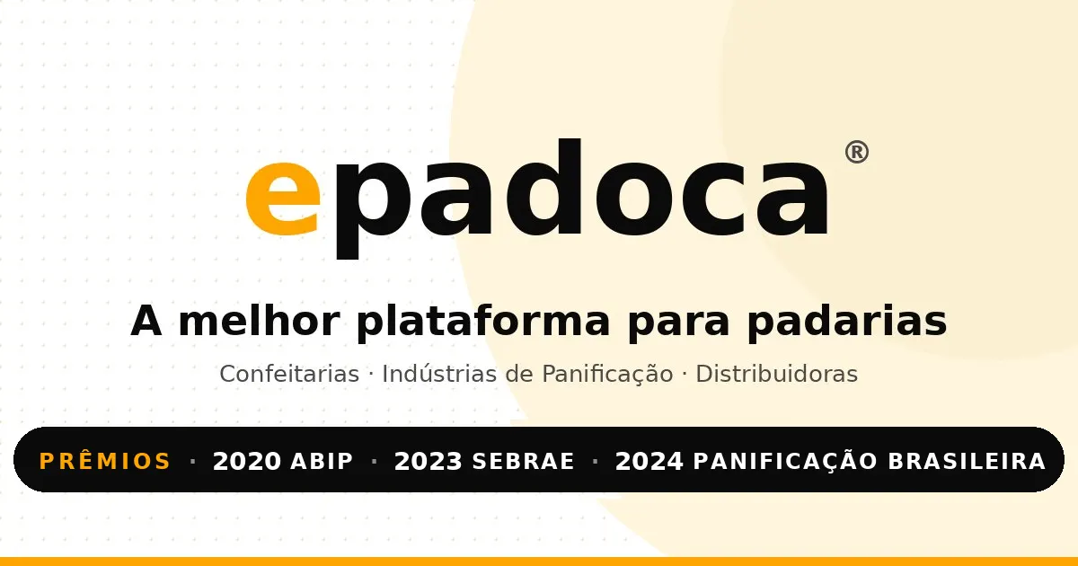 Logo da Epadoca com o texto A melhor plataforma para padarias