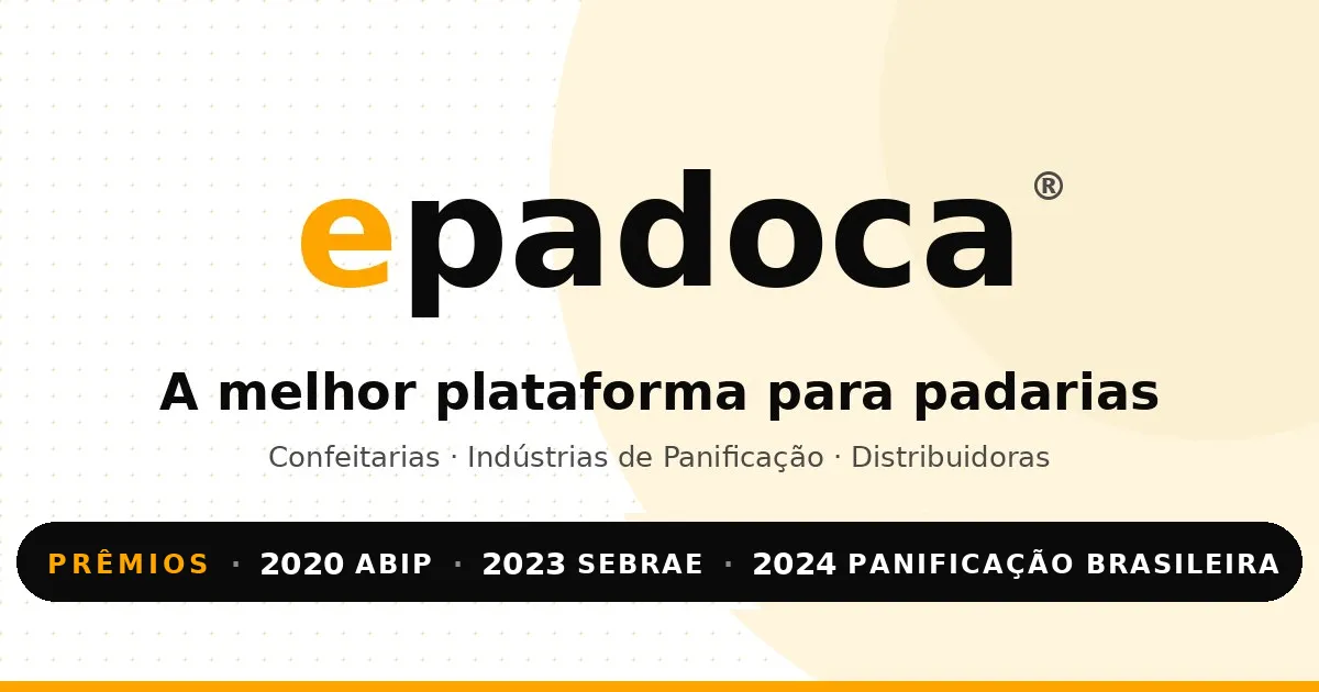 Logo da Epadoca com o texto A melhor plataforma para padarias